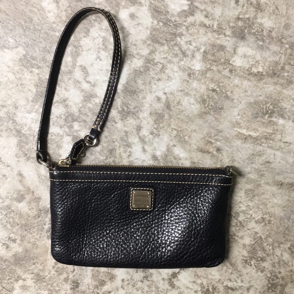 Dooney & Bourke Black Leather Wristlet